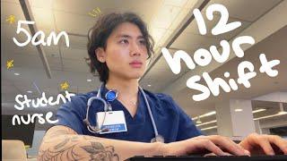 a *productive* day in the life of a MALE NURSING STUDENT in NYC  12 hour shift