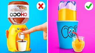 GENIUS HACKS FOR CRAFTY PARENTS  DIY Mini Water Dispenser Healthy Food Parenting Hacks by 123 GO