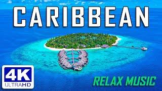 КАРИБСКИЕ ОСТРОВА ПОД РЕЛАКС МУЗЫКУ 4К  CARIBBEAN 4K UHD - Relaxing Music For Stress Relief