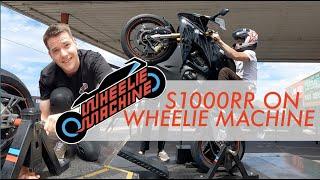 BMW S1000RR on the WHEELIE MACHINE  WALKAROUND   LOUD AKRAPOVIC FULL SYSTEM   VLOG