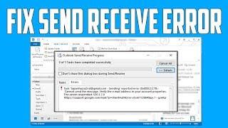 How to Fix Outlook Send Receive Error Solved