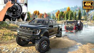 Ford F-150 Raptor R  Truck Recovery  SnowRunner  Thrustmaster T300RS gameplay