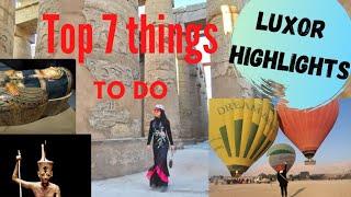 Things to do in Luxor Egypt