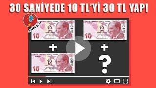 10 TLyi 30 TL YAP 30 SANİYEDE NASIL YAZILIR?