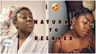 HOW I CUT RELAX & STYLE MY SHORT HAIR AT HOME PIXIE CUT HENRII