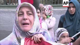 Protest in Istanbul in support of Muslim Brotherhood