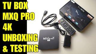 ANDROID TV BOX MXQ PRO 4K FROM LAZADA UNBOXING & TESTING NAPAKA MURA 