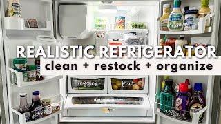 REALISTIC REFRIGERATOR ORGANIZATION  Clean & Organize A Fridge With These Functional Tips & Ideas