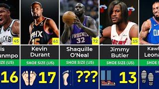  Biggest Shoe Sizes in NBA History  Ranked from smallest to largest