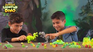 Get ready to light it up with new Smashers Mega Jurassic Light up Dino