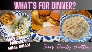 *2 NEW RECIPES* WHAT’S FOR DINNER? Il A week of easy family and budget friendly meal ideas