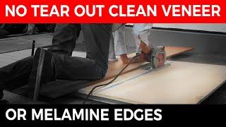 Avoiding Tear Out with Veneer or Melamine Board 