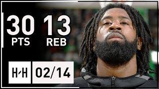DeAndre Jordan Career-HIGH Full Highlights Clippers vs Celtics 2018.02.14 - 30 Points 13 Reb