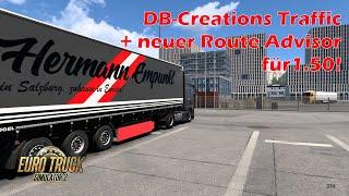 ETS2 1.50  DB Creations Traffic und neuer Route Advisor   374 