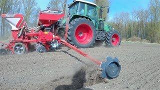 Kverneland Optima V  Fendt 313 vario tms  6-reihige Maisdrille  GäubodenAgrar