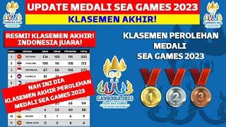 KLASEMEN AKHIR PEROLEHAN MEDALI SEA GAMES 2023 - VIETNAM JUARA UMUM SEPAK BOLA INDONESIA RAIH EMAS