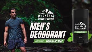 Mens Hardworking Natural Deodorant by Rocky Mountain Barber Company