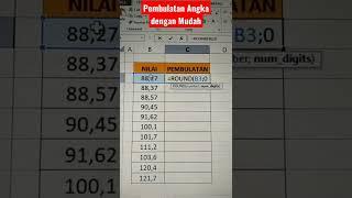 Rumus pembulatan angka di Excel dengan cepat