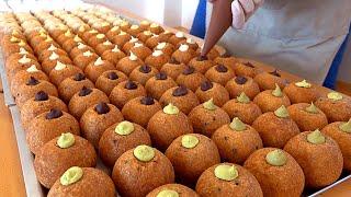 찹쌀도넛 2000 sold out every day Cream Bomb Chewy Glutinous Rice Donuts - Korean street food