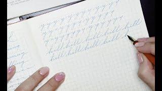 Part 1 Writing with Palmer Method cursive uppercase and lowercase. No talking ASMR