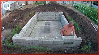 Building Amazing DIY Swimming Pool Step by Step  by @Weandnature