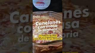 Canelones Saludables con masa de Zanahoria  obtén nuestro Libro digital de recetas #diabetes #food