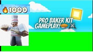 Pro Baker Kit Gameplay️Roblox Bedwars ️