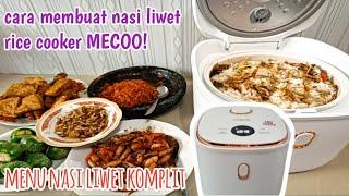 Cara membuat nasi liwet rice cooker MECOO masak nasi liwet dg menu komplit spesial untuk keluarga