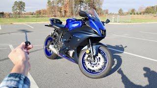 2022-2023 Yamaha YZF R7  Start Up Exhaust Walkaround Test Ride and Review