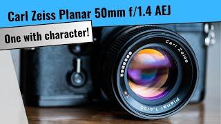 Carl Zeiss Planar 50mm f1.4 AEJ - a lens with character.