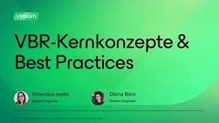 Webinar auf Deutsch VBR Kernkonzepte & Best Practices