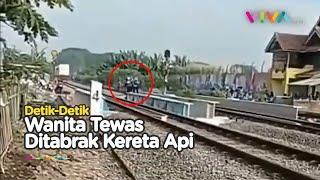 TRAGIS Lagi Asyik Selfie Wanita Ini Diterjang Kereta Api