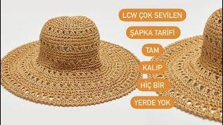 LCW ŞAPKA YAPIMI  Bir Günde Ör Tatiline Öyle Çık #şapka #tatil #challenge #hasırşapka #hasır #diy