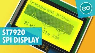 LCD DISPLAY 128x64 ST7920 GRAPHIC SPI - Arduino tutorial #16