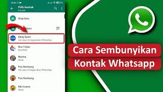 Cara Menyembunyikan Kontak Whatsapp