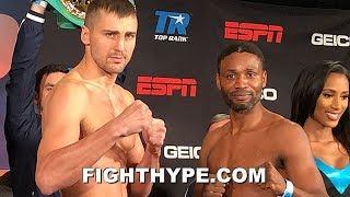 GVOZDYK VS. NGUMBU OFFICIAL WEIGH-IN AND FINAL FACE OFF