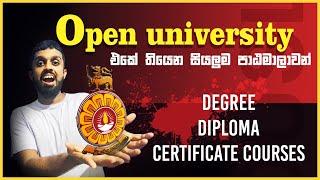 All Degrees Offered by the Open University of Sri Lanka  All Degree Courses and Details