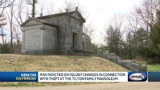 Man indicted on felony charges in connection with theft at the Tilton Family Mausoleum