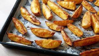 Homemade Potato Wedges Recipe  ENG SUBS