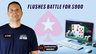 Flushes Battle For $900  Poker Vlog 863