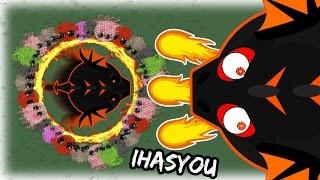 INSANE HIGHSCORE  BLACK DRAGONS VS THE SERVER  BURNING EVERYTHING Mope.io - iHASYOU