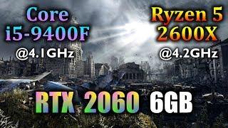 Core i5 9400F vs Ryzen 5 2600X  RTX 2060 6GB  11 Games Tested in 1080p 1440p 4K