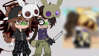 William Vincent Afton  Glitchtrap and Vanny reacts to their ship  My opinion  New AU ️LOUD️