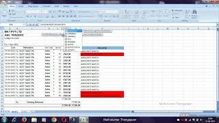 Ledger Account Reconciliation in MS Excel