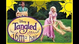Tangled - RAPUNZEL in Real Life LONG HAIR cosplay 16m
