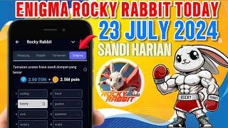 UPDATE Enigma Rocky Rabbit 23 July  Sandi Harian Rocky Rabbit Hari ini 22 Juli