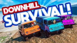 Downhill SURVIVAL With Neilogical & Camodo Gaming  BeamNG Drive