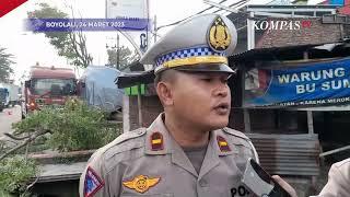Rekaman CCTV Kecelakaan Truk Tangki BBM di Boyolali Diduga Rem Blong