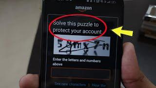 Amazon  Solve this puzzle protect your account captcha problem solved