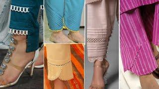 trouser designing ideas 2023Summer Trousers DesignsTrouser New Designs2023Pintex Trouser Designs